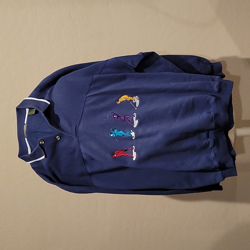 Vintage Robinsons Embroidered Golf Rugby shirt blend